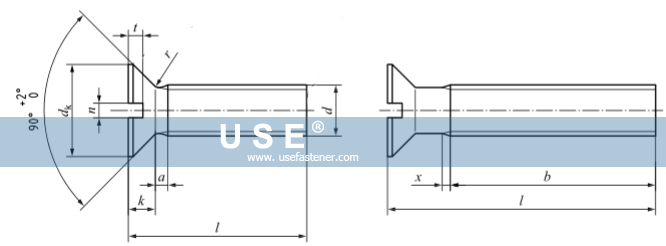 DIN 963 - Slotted Countersunk Head  Screws